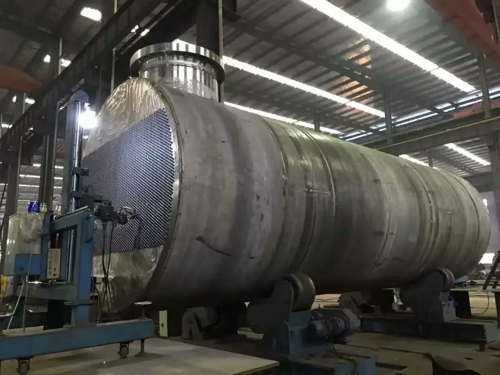 Hubei Changfa Container PTA Project Fixed Tube Plate Heat Exchanger